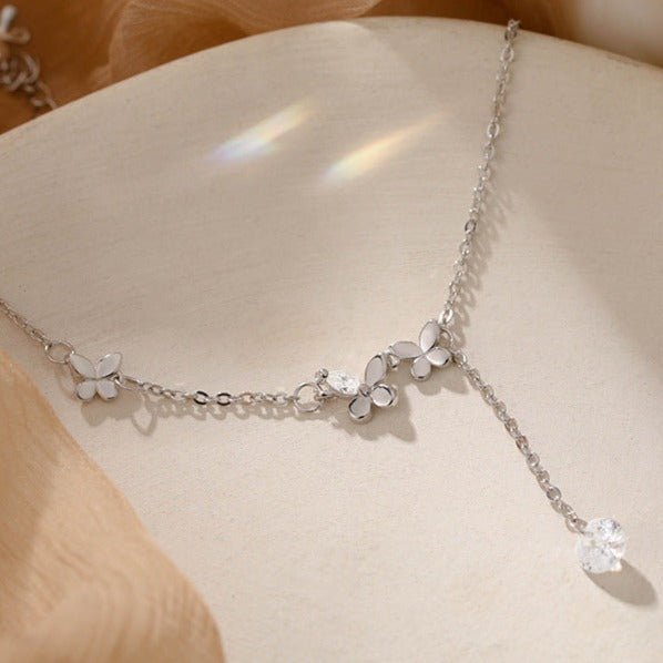 Butterfly Anklet (Solid Silver) - Sydney - Hypoallergenic - Abbott Atelier