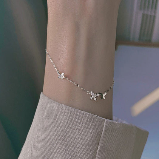 Butterfly Bracelet (Solid Silver) - Sydney - Hypoallergenic - Abbott Atelier