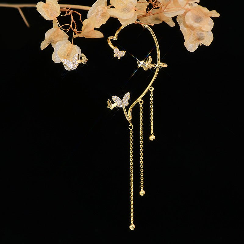 Butterfly Earring and Ear Cuff - Marcie - Gold - Plated - Abbott Atelier