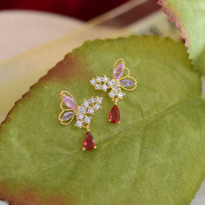 Butterfly Earrings - Gillian - Gold - Plated - Abbott Atelier