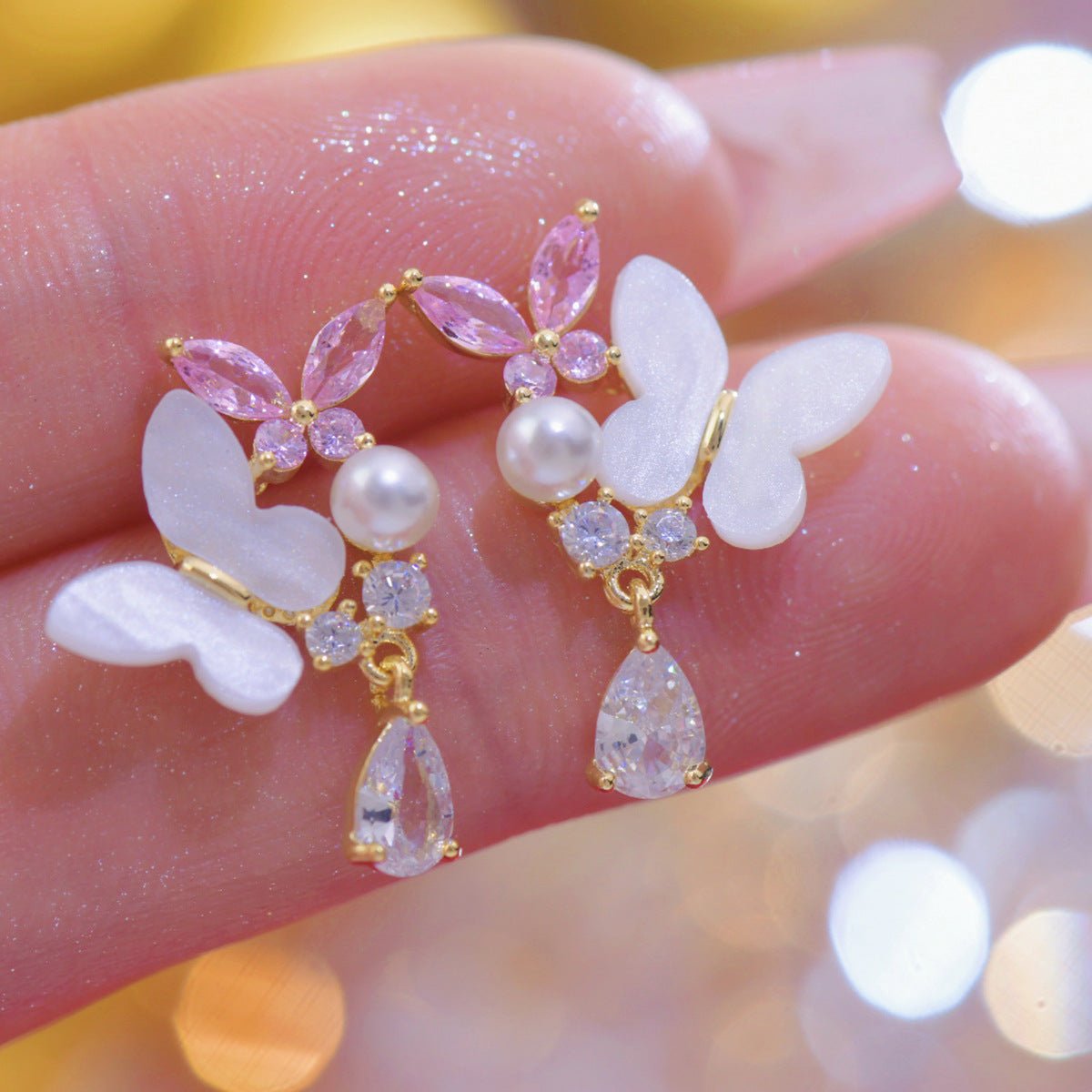 Butterfly Earrings - Juliana - Gold - Plated - Abbott Atelier