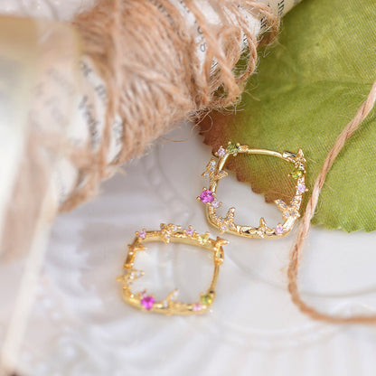 Butterfly Hoop Earrings - Carrie - Gold - Plated - Abbott Atelier