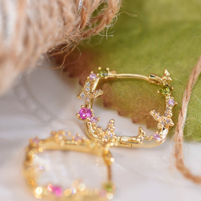 Butterfly Hoop Earrings - Carrie - Gold - Plated - Abbott Atelier