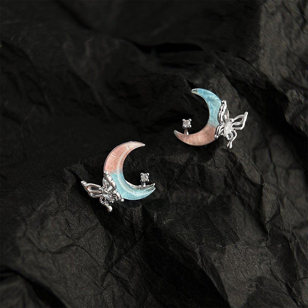 Butterfly Moon Earrings - Hypoallergenic - Abbott Atelier