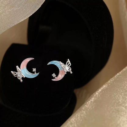 Butterfly Moon Earrings - Hypoallergenic - Abbott Atelier