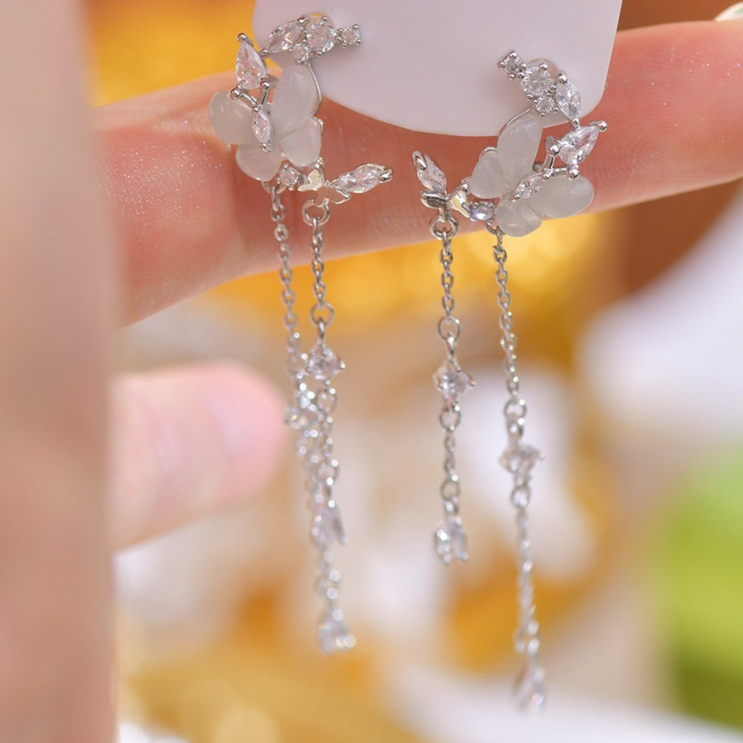 Butterfly Moon Earrings - Pauline - Hypoallergenic - Abbott Atelier