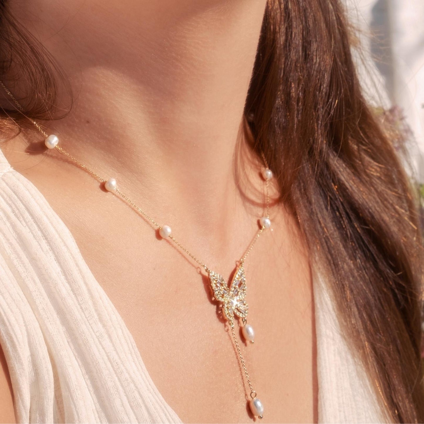 Butterfly Necklace - Lexi - Gold - Plated - Abbott Atelier