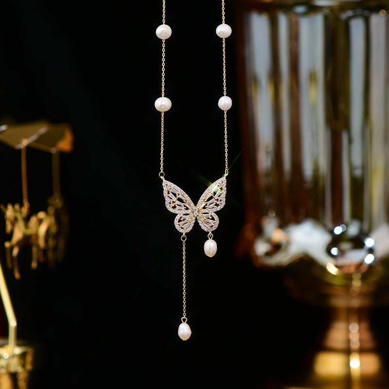 Butterfly Necklace - Lexi - Gold - Plated - Abbott Atelier