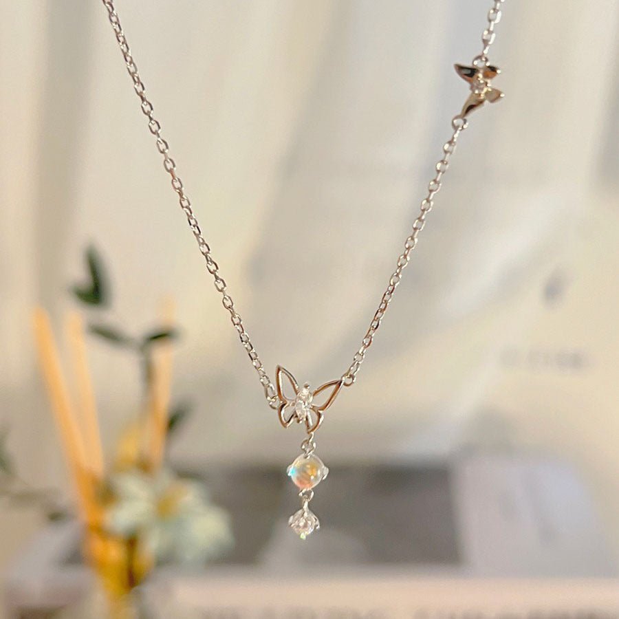 Butterfly Necklace (Solid Silver) - Judy - Hypoallergenic - Abbott Atelier