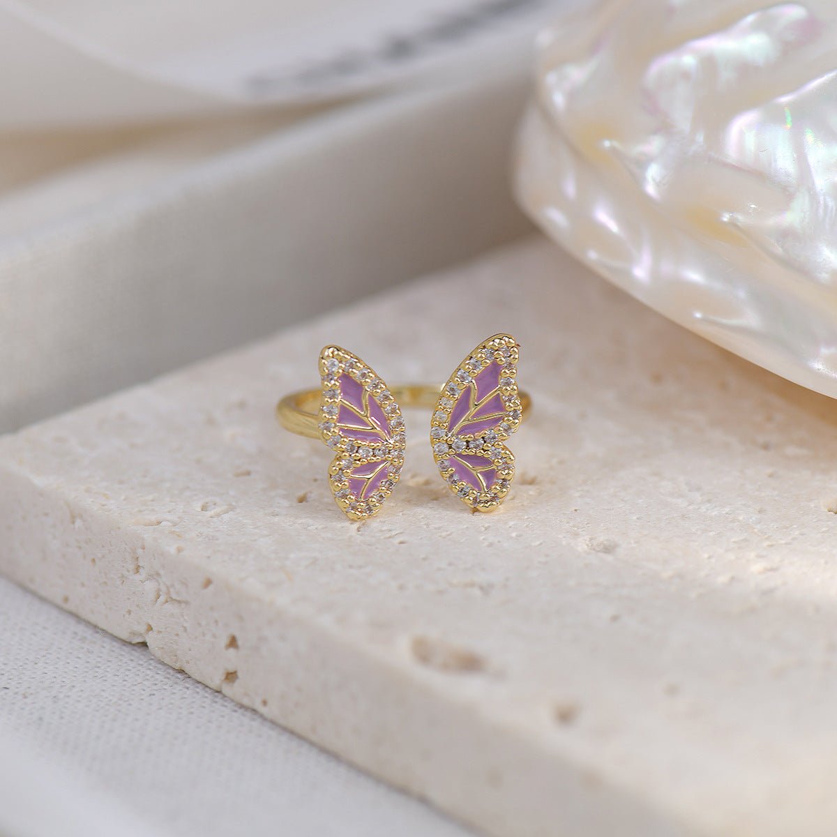 Butterfly Ring Set - Gold - Plated - Abbott Atelier