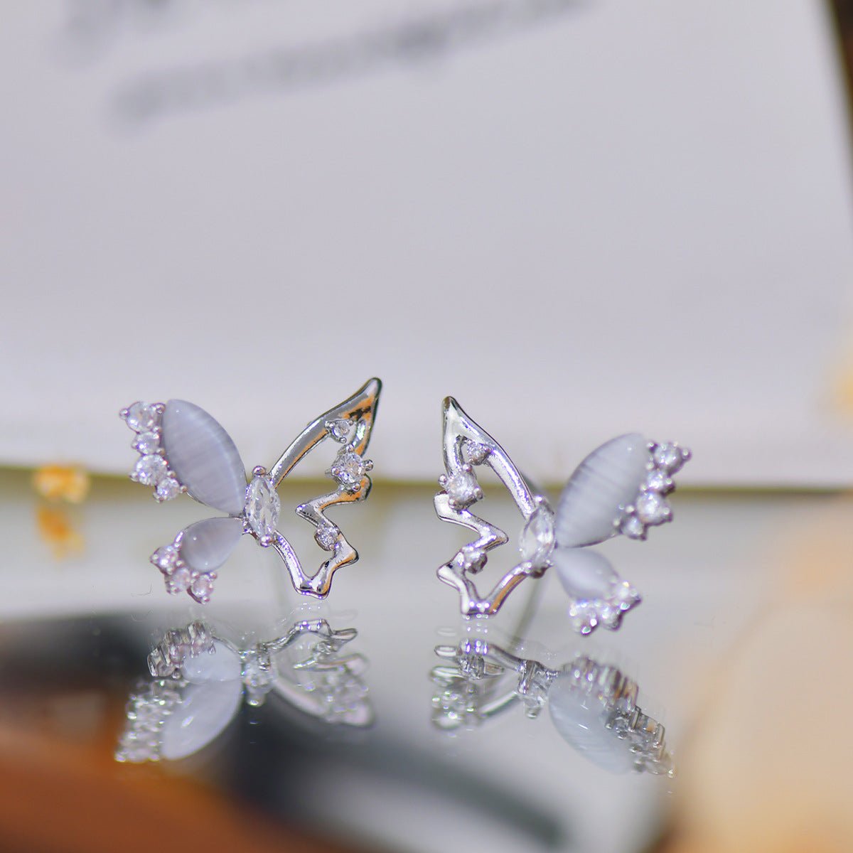 Butterfly Stud Earrings - Celia - Hypoallergenic - Abbott Atelier