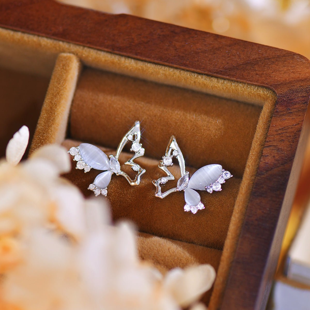 Butterfly Stud Earrings - Celia - Hypoallergenic - Abbott Atelier