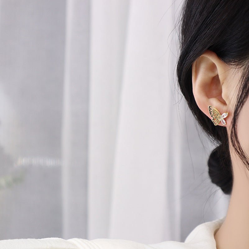 Butterfly Stud Earrings - Lara - Hypoallergenic - Abbott Atelier