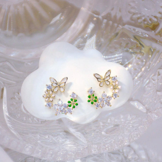 Butterfly Stud Earrings - Nadia - Hypoallergenic - Abbott Atelier