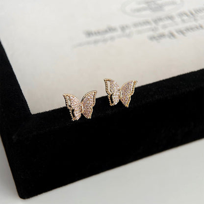 Butterfly Stud Earrings - Stacey - Hypoallergenic - Abbott Atelier