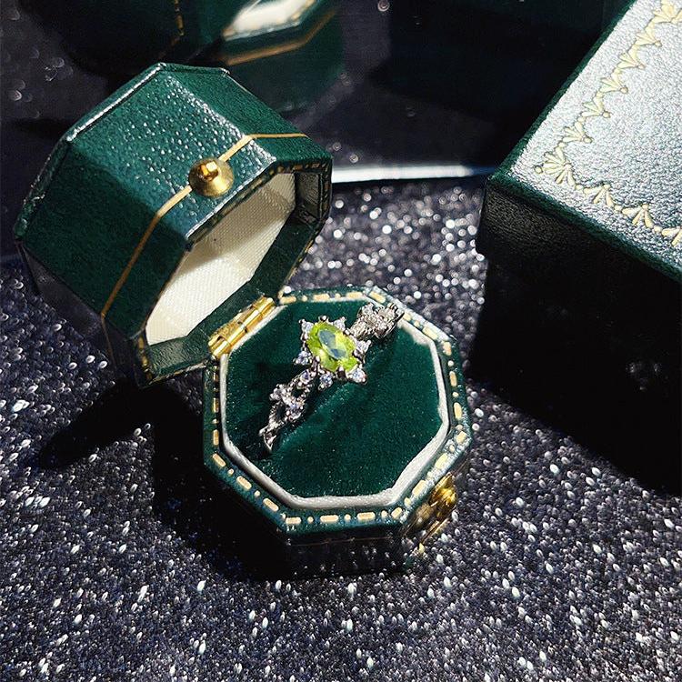 Cassidy Peridot Ring - Gold - Plated - Abbott Atelier