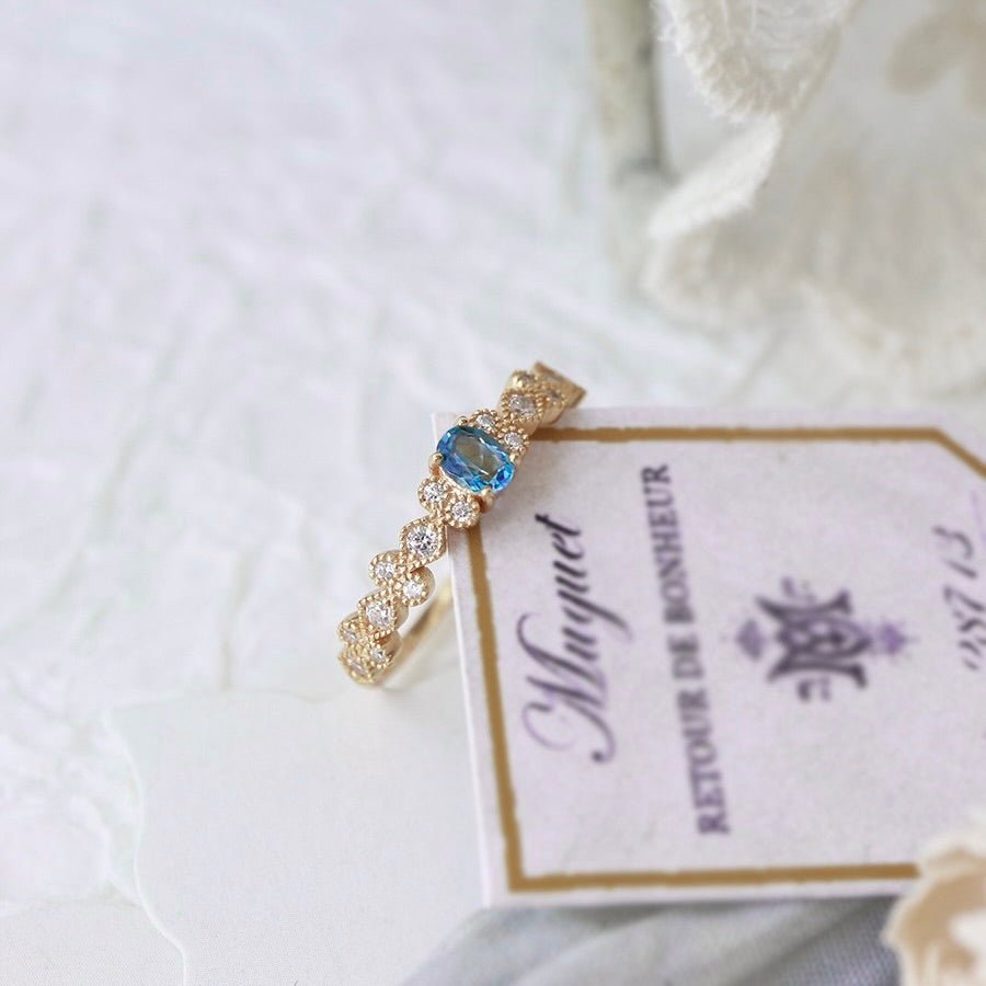 Cerulean Baroque Ring - Gold - Plated - Abbott Atelier