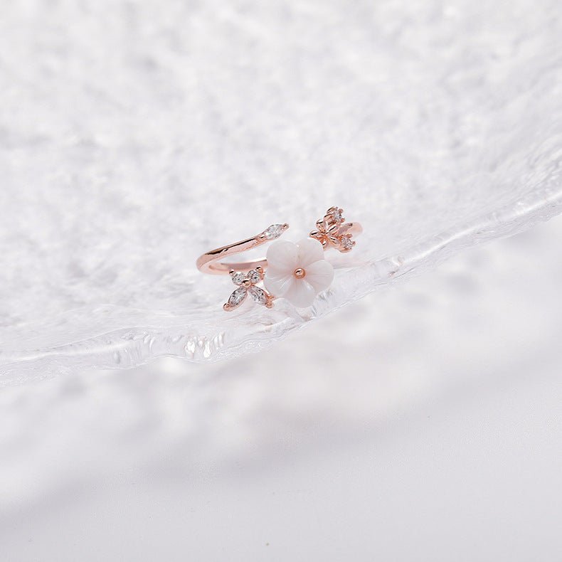 Cherry Blossom Butterfly Ring - Gold - Plated - Abbott Atelier