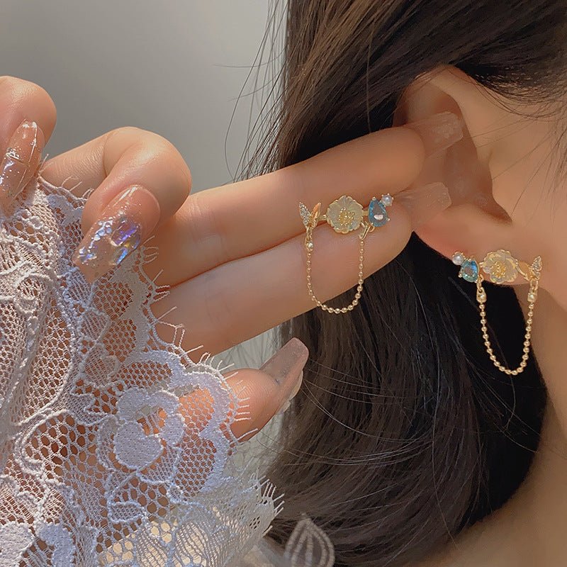 Cherry Blossom Earrings - Hayden - Gold - Plated - Abbott Atelier
