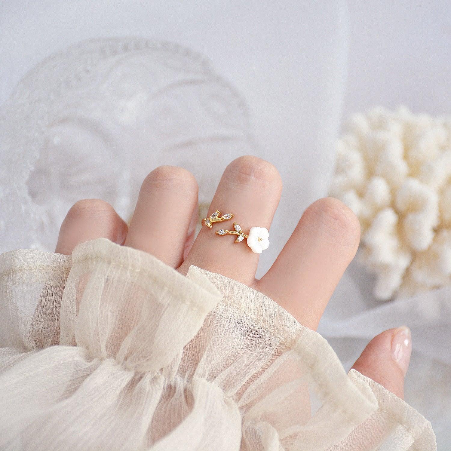 Cherry Blossom Ring - Gold - Plated - Abbott Atelier