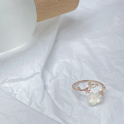 Cherry Blossom Ring (Solid Silver) - Hypoallergenic - Abbott Atelier