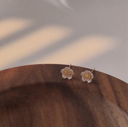 Cherry Blossom Stud Earrings - Hypoallergenic - Abbott Atelier