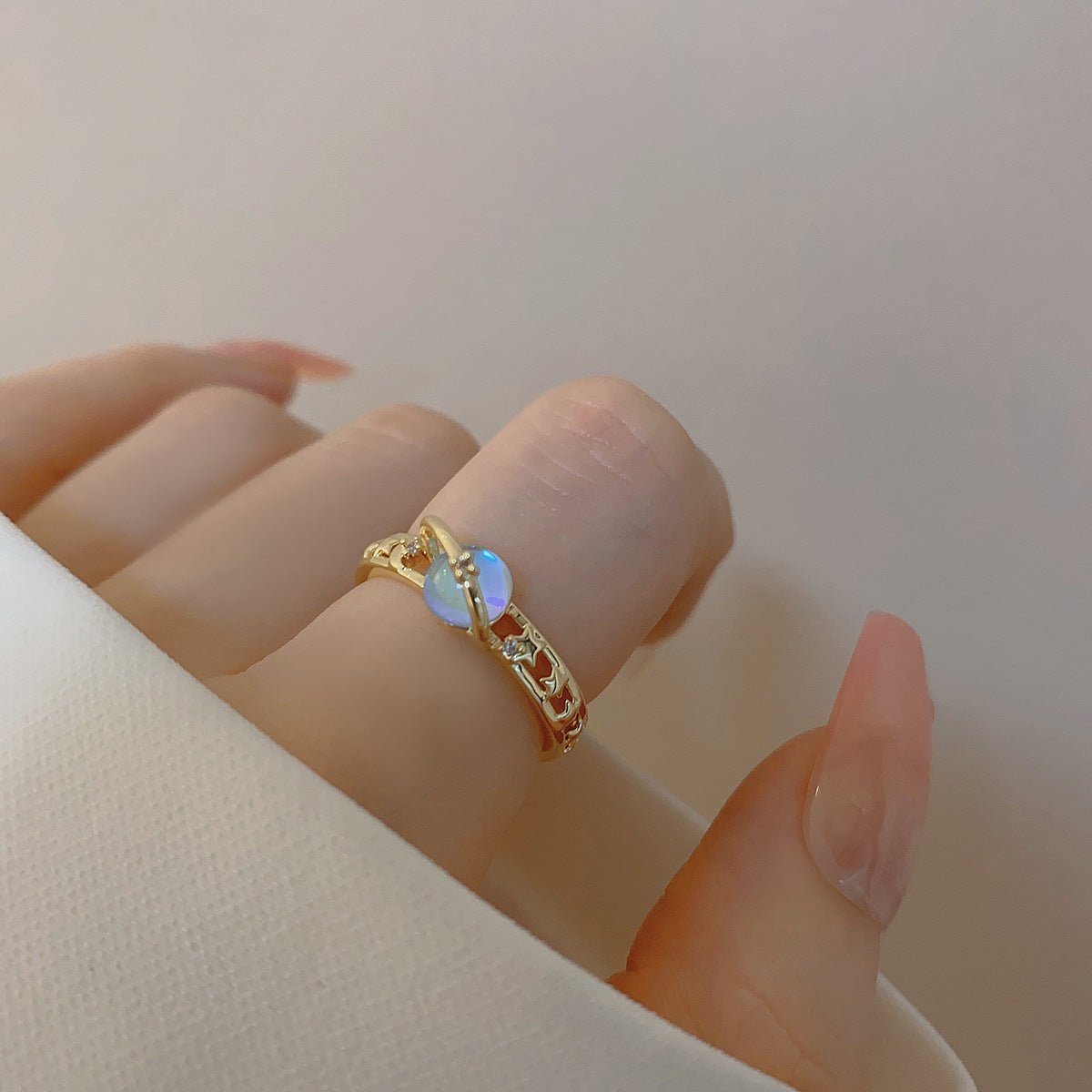 [Clearance] Aurora Ring Set - Gold - Plated - Abbott Atelier