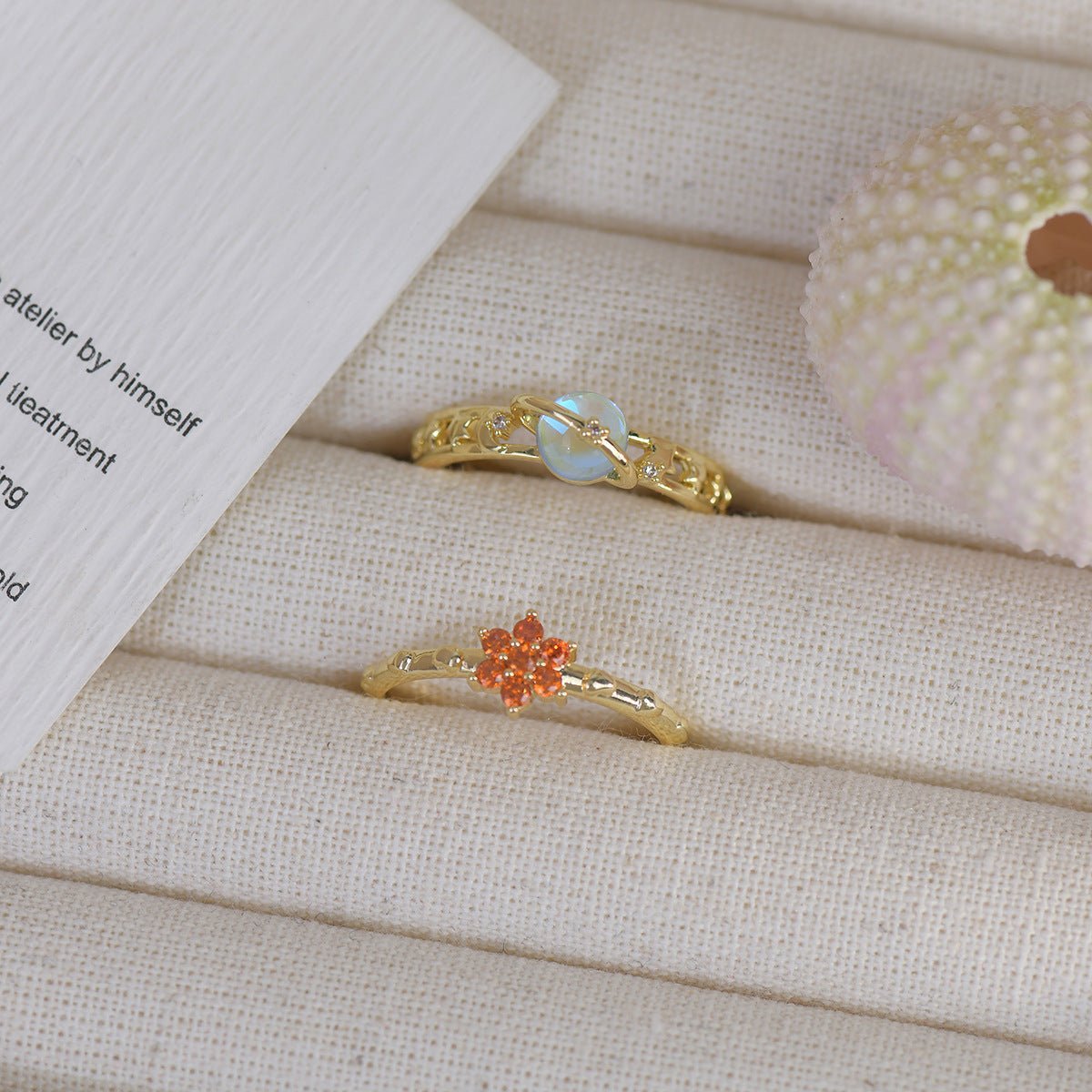 [Clearance] Aurora Ring Set - Gold - Plated - Abbott Atelier