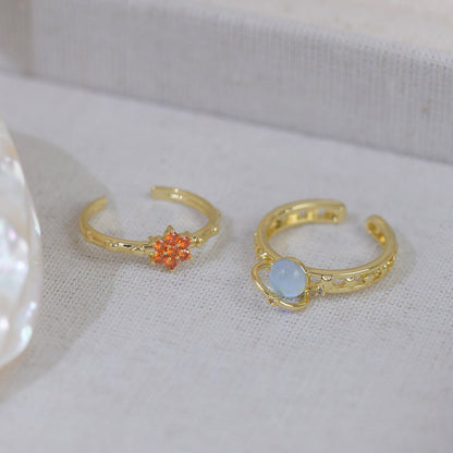 [Clearance] Aurora Ring Set - Gold - Plated - Abbott Atelier