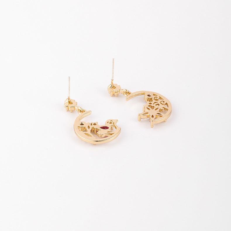 [Clearance] Birdie & Flower Earrings - Hypoallergenic - Abbott Atelier