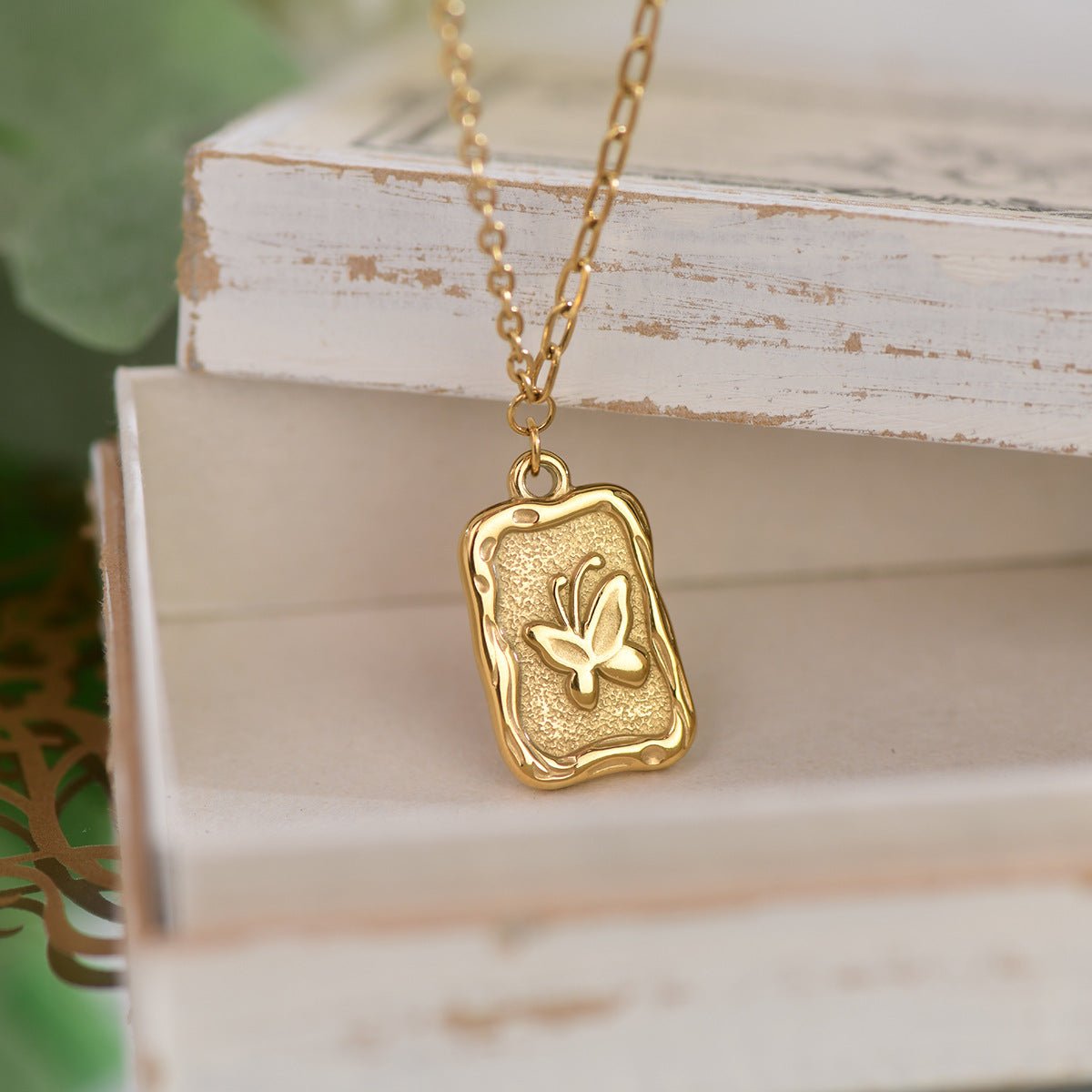 [Clearance] Butterfly Necklace - Linda - Gold - Plated - Abbott Atelier