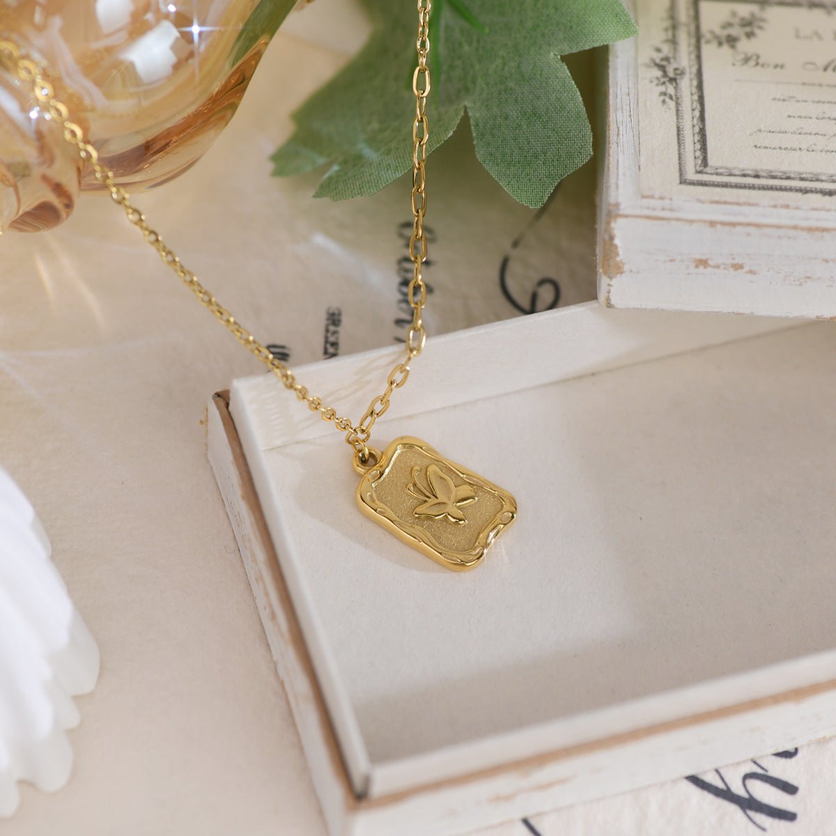 [Clearance] Butterfly Necklace - Linda - Gold - Plated - Abbott Atelier
