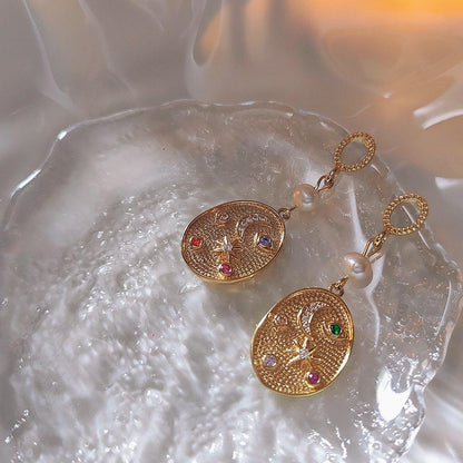 [Clearance] Celestial Earrings - Tessa - Hypoallergenic - Abbott Atelier