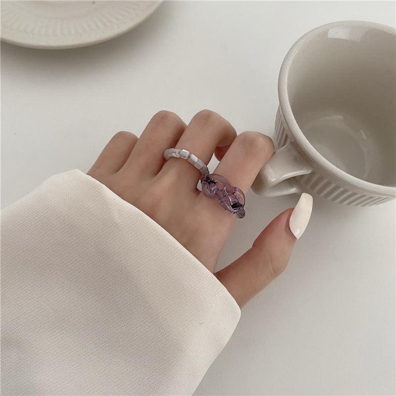 [Clearance] Hard Candy Ring Set (3 Colors) - Eco - Resin - Abbott Atelier