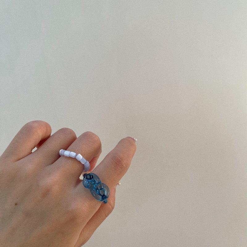 [Clearance] Hard Candy Ring Set (3 Colors) - Eco - Resin - Abbott Atelier