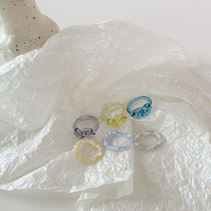 [Clearance] Hard Candy Ring Set (3 Colors) - Eco - Resin - Abbott Atelier