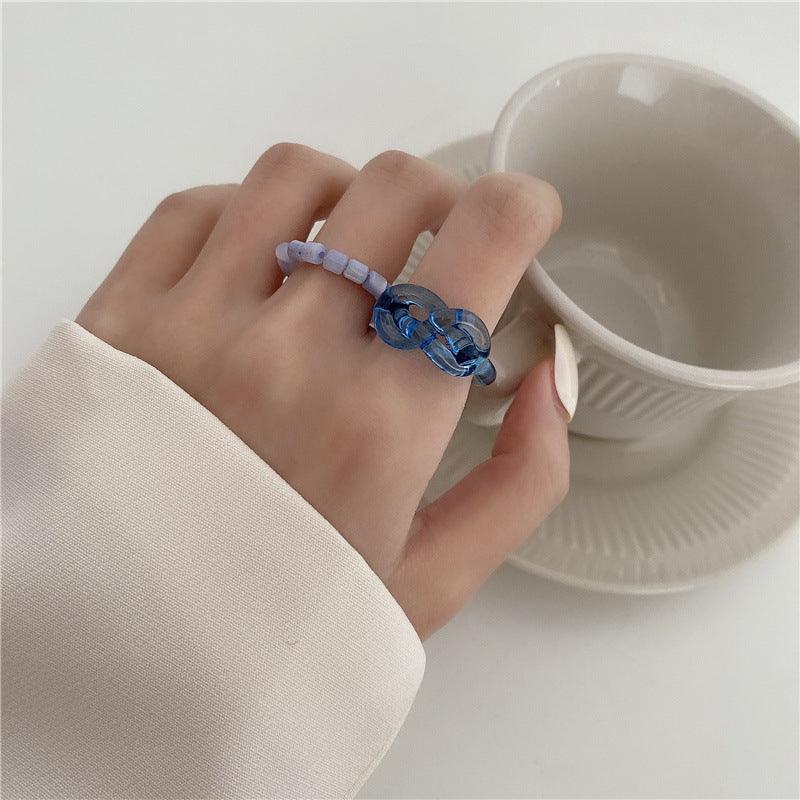 [Clearance] Hard Candy Ring Set (3 Colors) - Eco - Resin - Abbott Atelier