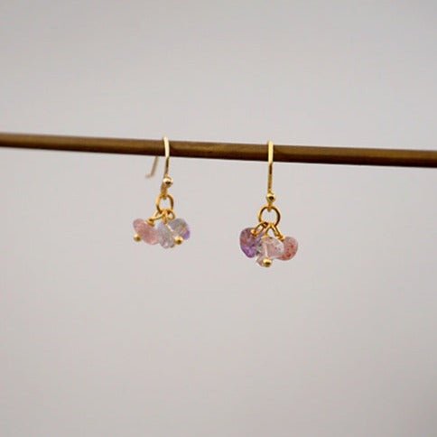 [Clearance] Natural Quartz Earrings - Gold Plated - Abbott Atelier