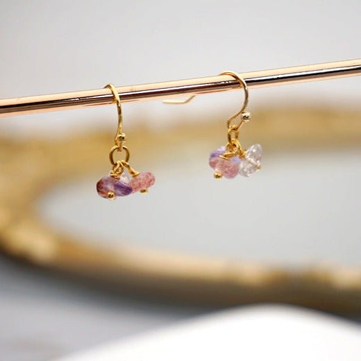 [Clearance] Natural Quartz Earrings - Gold Plated - Abbott Atelier