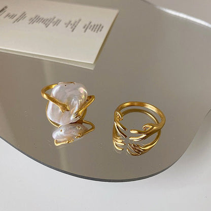 [Clearance] Warm Hug Ring (2 Styles) - Gold - Plated - Abbott Atelier