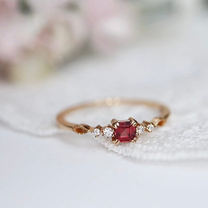 Crimson Muse Ring - Gold - Plated - Abbott Atelier