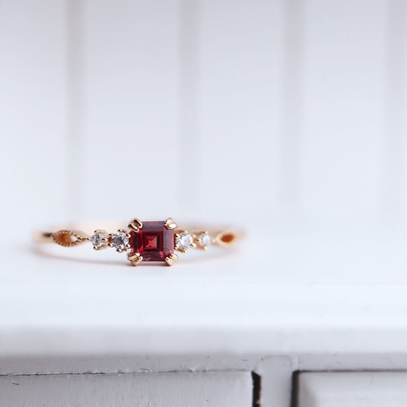 Crimson Muse Ring - Gold - Plated - Abbott Atelier