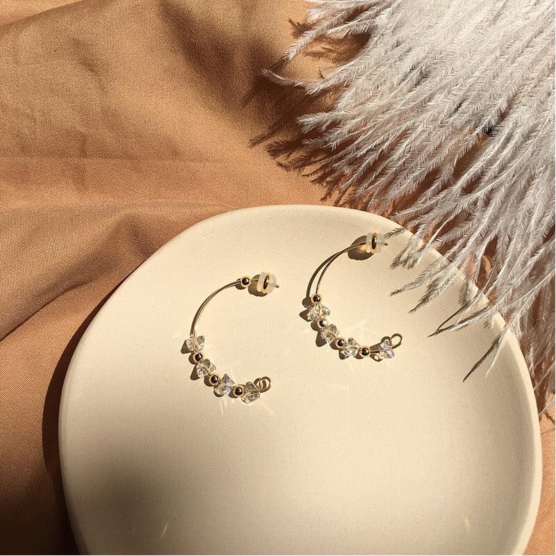 Crystal Hoop Earrings - PREMIUM - Abbott Atelier