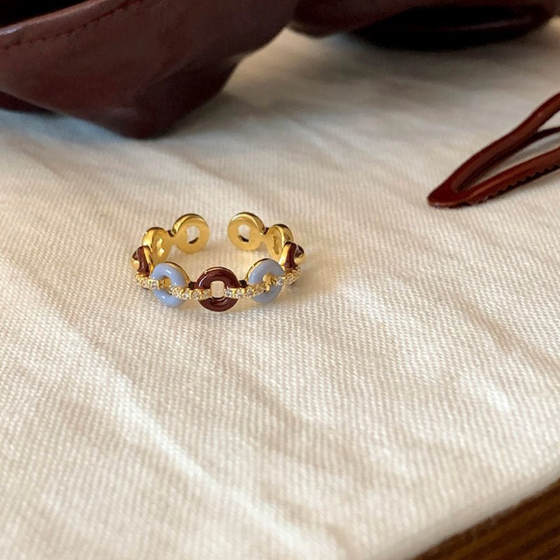 Donut Chain Ring - Gold - Plated - Abbott Atelier