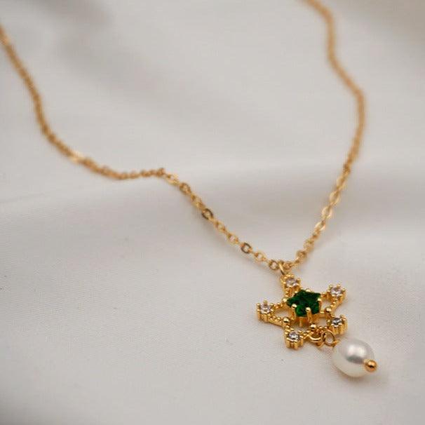 Emerald Necklace (3 Styles) - Gold - Plated - Abbott Atelier