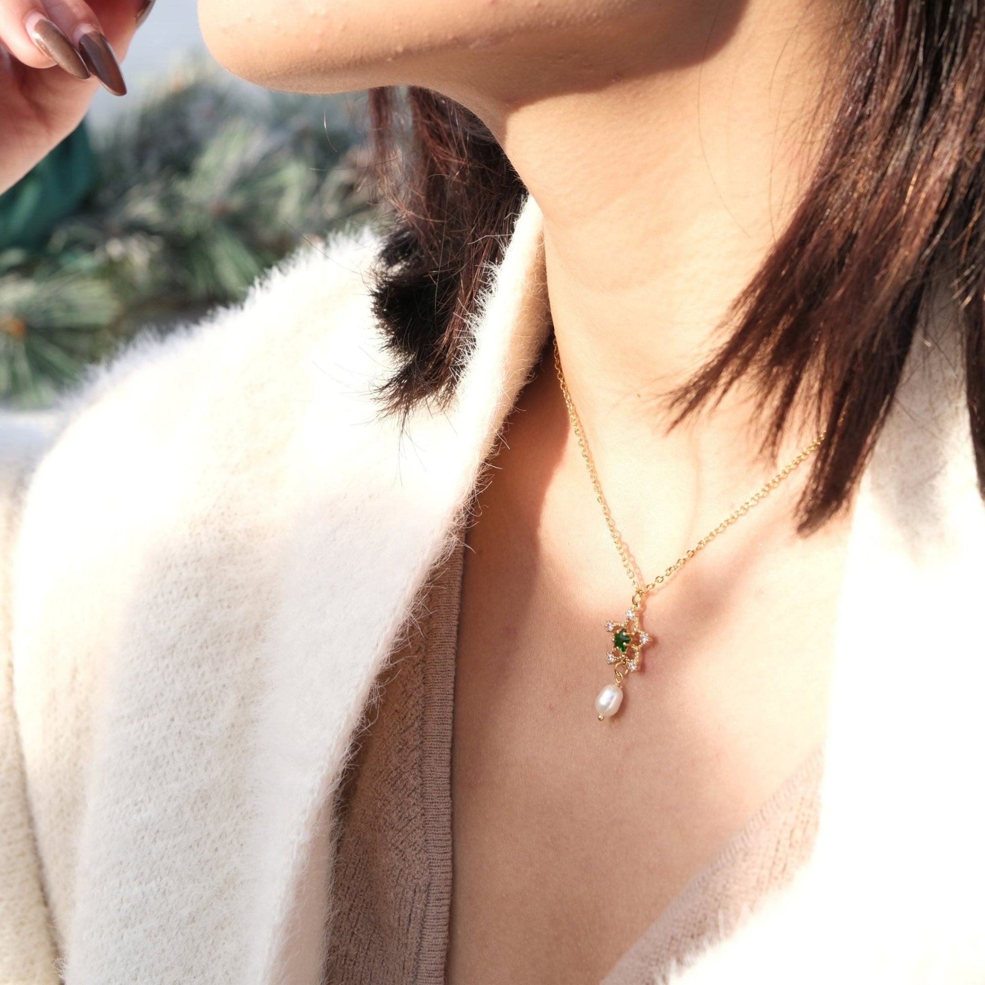 Emerald Necklace (3 Styles) - Gold - Plated - Abbott Atelier