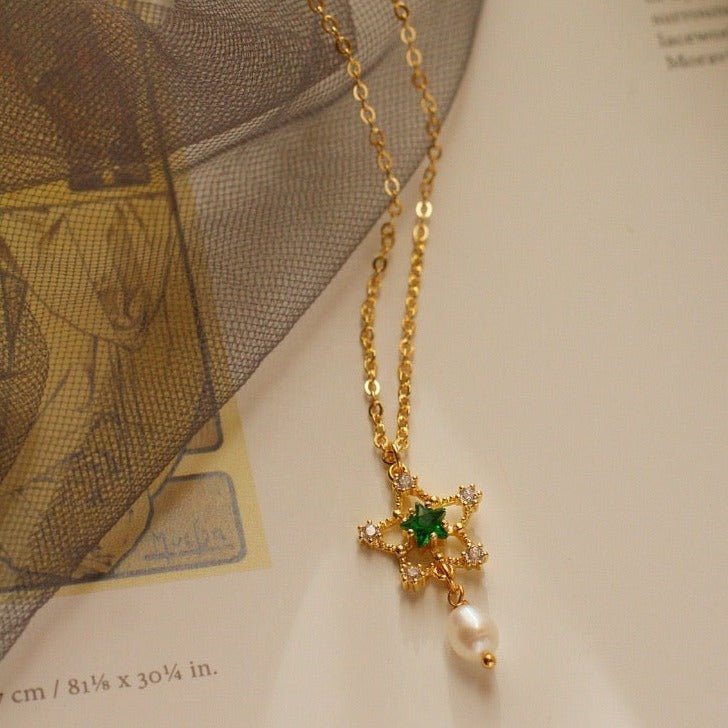 Emerald Necklace (3 Styles) - Gold - Plated - Abbott Atelier