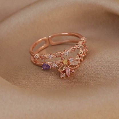 Enchanted Blossom Ring - Gold - Plated - Abbott Atelier