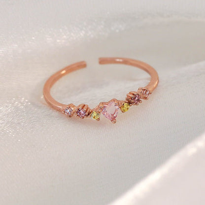 Flower Heart Ring - Gold - Plated - Abbott Atelier