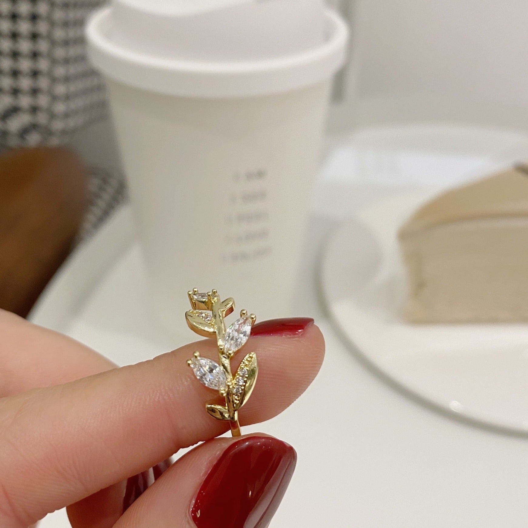 Gold Leaves Ring - Gold - Plated - Abbott Atelier